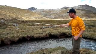 Fishing for trout Cordillera Huayhuash [upl. by Gombach]