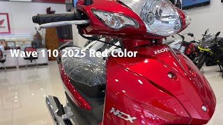 honda wave 110cc 2025 red [upl. by Terese290]