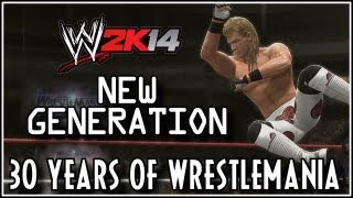 WWE 2K14  NEW GENERATION ERA  Matches Revealed amp Screenshots 30 Years Of Wrestlemania [upl. by Gaige187]