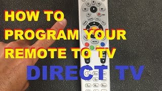 How To Program Your Directv Remote To Your Tv easy [upl. by Lauri]