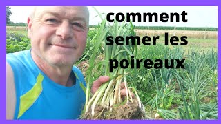 en février au jardin  semer les poireaux d été [upl. by Kizzie]