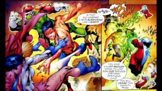 Superboy Prime vs Heroes Green Lantern Corp Sinestro Corp AntiMonitor etc [upl. by Warfore]