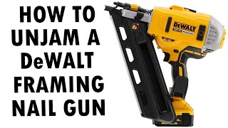 How To UnJam a Dewalt Framing Nailgun [upl. by Anderer]