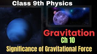 Significance of gravitational Force  Gravitation  Class 9 [upl. by Oramug]