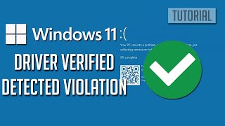 DRIVER VERIFIER DETECTED VIOLATION Blue Screen BSOD Error On Windows 1110 PC FIX [upl. by Ertnod]