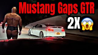 Mustang S650 kills GTR mustang ford nissangtr gtr rollracing mexico race s650 fastcars [upl. by Wallas960]