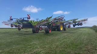 Silage 2024  Murphys of WGH raking grass  First Cut [upl. by Tolley]