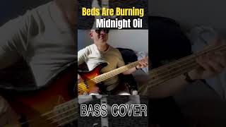 Beds Are Burning Midnight Oil  bass cover by Jeremie Vinet shorts [upl. by Zachary]