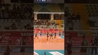 Anna Nicoletti Smaçladı NilüferEczacıbaşı volley italian spike [upl. by Venita]