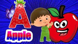 A for apple  अ से अनार  abcd  phonics song  a for apple b for ball c for cat  abcd song  009 [upl. by Ciprian630]