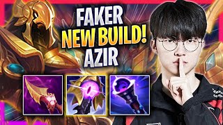 FAKER TRIES NEW AZIR BUILD  T1 Faker Plays Azir MID vs Katarina  Season 2024 [upl. by Goodwin747]