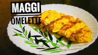 Maggi omelette Recipe  Maggi Egg Omelette  Easy Snacks Recipe [upl. by Rambort]