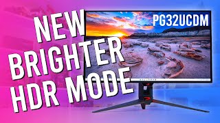 Dolby Vision and Higher Brightness Asus PG32UCDM Firmware MCM105 Tested [upl. by Esilrac]