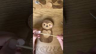 How to make this cute baby monkey  DIY felt stuffies  Easy felt animals for beginners [upl. by Jarrett]