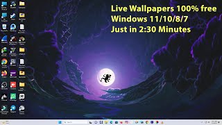 How To Get Live Wallpapers on Desktop Just in 230 Minutes Step by Step  100 Free  WindowsPC [upl. by Sadiras]