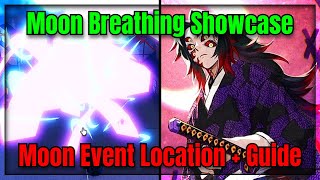 45 NEW CODES Moon Breathing Showcase amp Moon Event Location And Guide Slayers Unleashed v05 [upl. by Namyac]