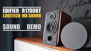 Logitech MX Sound vs Edifier R1700BT  Sound Demo w Bass Test [upl. by Kathleen6]