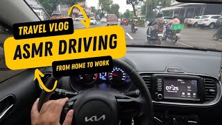 ASMR POV Driving 2022 Kia Soluto Going to Work [upl. by Lawan92]