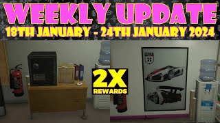 Weekly Update 18th January  24th January 2024  GTA Online [upl. by Aihsikal229]