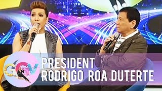 President Duterte does not believe in forever  GGV [upl. by Ecnarret]