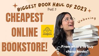 THE CHEAPEST ONLINE BOOKSTORE📚 HUGE BOOK HAUL🫰🏻Book Shopping in India🛍️✨Buy cheap books [upl. by Cotterell]