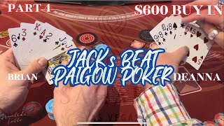 🃏PAIGOW POKER🃏 CAN WE CASH OUT EVEN JACKs BEAT  AGS PROGRESSIVE PAIGOW 🍀 PART 4 [upl. by Steere]