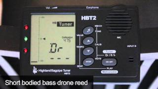 HBT2 Bagpipe Tuner Bass Drone Detection [upl. by Inahet634]