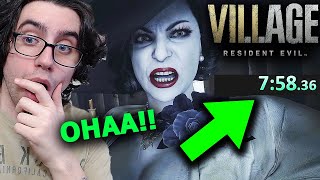 RESIDENT EVIL VILLAGE SPEEDRUN YENİ DÜNYA BİRİNCİSİNİ İZLEDİM [upl. by Rednasela]