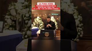 ultimahora El Presidente Nayib bukele rinde hoenaje Al Director de la PNC y a los demás HÉROES 🚨 [upl. by Penthea]