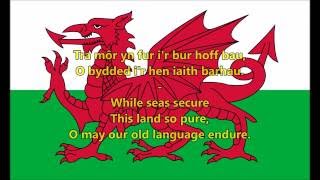 National anthem of Wales WLSEN lyrics [upl. by Pilar]