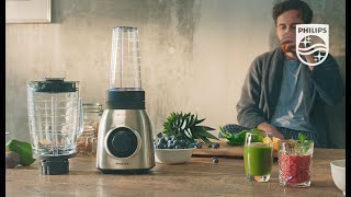 Philips Blender  Enjoy your smoothie on the go or at ease [upl. by Alraep]