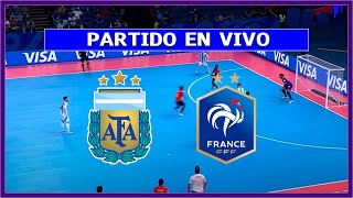 🔴 ARGENTINA vs FRANCIA EN VIVO ⚽ MUNDIAL FUTSAL 2024  SEMIFINAL  LA SECTA DEPORTIVA [upl. by Rehtae]