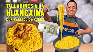 Tallarines a la huancaina con 10 SOLES  COCINA FÁCIL  Mi Receta Mágica [upl. by Whorton817]