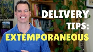 How to Deliver an Extemporaneous Presentation or Speech [upl. by Carlock]