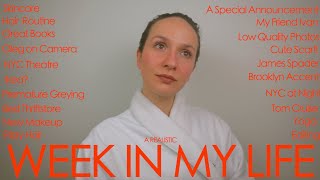 A REALISTIC WEEK IN MY LIFE books acting outfits haircare routine and a special announcement [upl. by Inaniel]