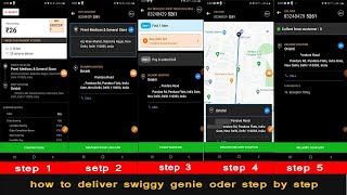 How to deliver swiggy ginie order step by step  swiggy ginie order deliver kaise kare [upl. by Veronica612]