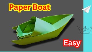 Origami Paper Boat  How to Make a Paper Boat  Boat Craft Tutorial [upl. by Chastity863]