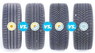 Michelin Pilot Sport 4S vs PIlot Sport AllSeason 4 vs CrossClimate 2 vs XIce Snow Tested and Rated [upl. by Wadlinger]