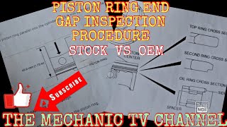 PISTON RING INSPECTION PROCEDURE  STUCK VS OEM END GAP CLEARANCE MAKE SURE DO INSPECTION [upl. by Notgnimer]