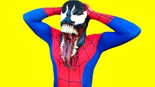 Spiderman in real Life vs Venom  Superhero fights Epic [upl. by Onaicul]