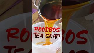 MAKING COLD PROCESS ROOIBOS TEA Plant based SOAP coldprocessedsoap soapmaking soaplovers [upl. by Akialam]