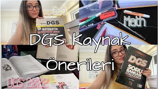 DGS KAYNAK ÖNERİLERİM 📚 MUTLAKA ÇÖZMENİZ GEREKEN KAYNAKLAR 📌  ALMAYIN DEDİKLERİM dgs dgs2023 [upl. by Anegue]