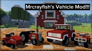 Playing Mrcrayfishs Vehicle Mod In Minecraft  NoobBoiz59  minecraft vehicles mod carsmods [upl. by Caundra416]