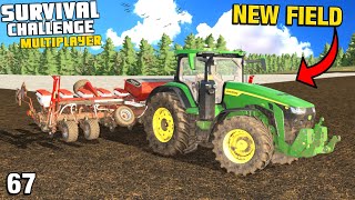 CREATING A NEW FIELD FROM SRATCH Survival Challenge Multiplayer COOP FS22 Ep 67 [upl. by Paik]