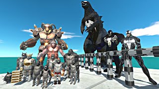 Mutant Primates Rescues Venom Godzilla Venom Evolution and Fight  Animal Revolt Battle Simulator [upl. by Cordell]