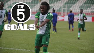 Alex Iwobi I Top Five Goals  Super Eagles  Nigeria National Football Team [upl. by Junieta608]