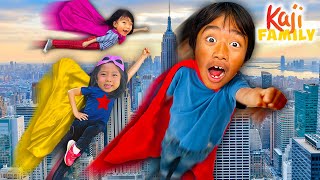 Ryans Superhero Adventures with Kaji Family [upl. by Eked]