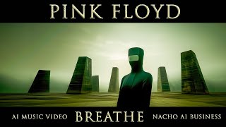 Pink Floyd  Breathe AI Music Video [upl. by Notlok]