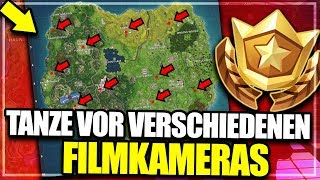 TANZE VOR VERSCHIEDENEN FILMKAMERAS ALLE ORTE  Fortnite Battle Royale Deutsch [upl. by Box993]