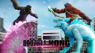 Godzilla x Kong The New Empire  Final Battle in StopMotion  The SwitchMotion 4k [upl. by Aisekal167]